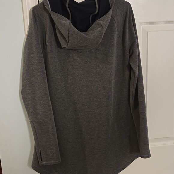 Women's Gray Hooded Jacket - Picture 8 of 10